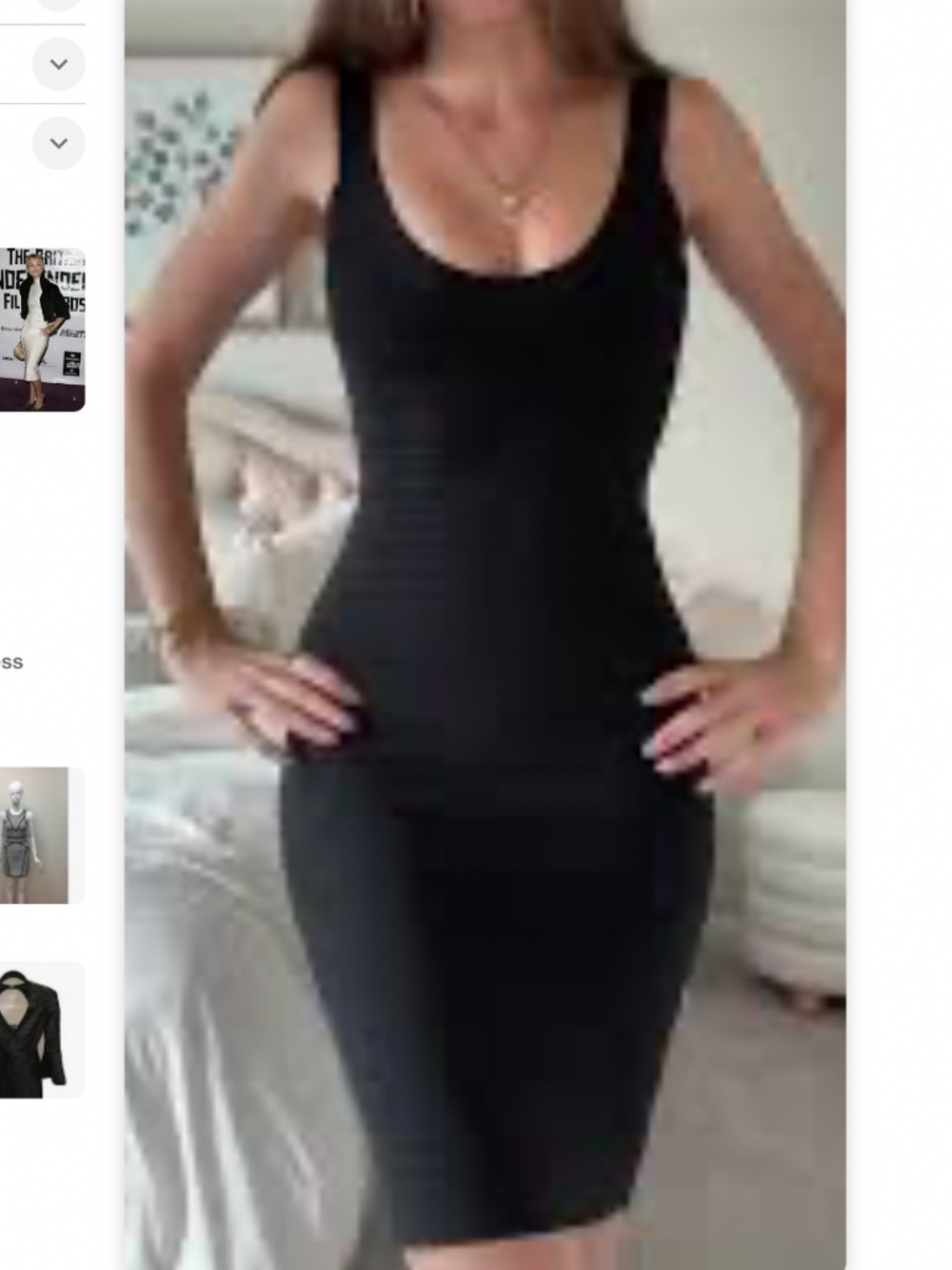 Vintage (Y2K)  2000's Herve Leger Black Bandage Dress